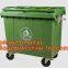 240LCustom plastic garbage bin for outdoor use, Large capacity 660 liter plastic garbage four-wheeled cart with lid bin