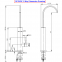 UVC Ultraviolet Sterilization double pipelines faucet for drinking water 3185P2 For Kitchen Faucets
