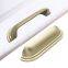 Wholesale Furniture Hardware Golden Modern Decorative Brass Door Cabinet Knurled Handles Black Pulls handle knobs