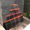 Pool Water Descent Create Vibrant Colorful Waterfall Fountain