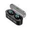 New desgin TWS wireless earphone hi-fi stereo sports waterproof portable high quality headphone