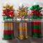 Mini Star Ribbon Bow pack in pvc box for Decoration Christmas