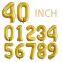 Foil Globus Large Number Balloon 0123456789 De Numeros Helium Balloons for Birthday Party Supplies Decorations
