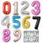 Bulk Order 0-9 Digit Balloons - 40 Inch Metallic Mylar Balloons, Event Planner Balloons for Birthdays