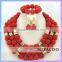 Mitaloo New Styles Customized Factory Sell African Coral Beads Jewelry Set For Bridal Wedding MT0001