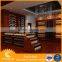 Home livingroom furniture antique polyresin wine display cabinet