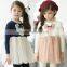 2015 Long Sleeve Fashion Cotton Kids Dress For Girls New Pattern Start Printed Girls Dresses