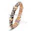 wholesale jewelry india bracelet leopard design crystal rose gold plated bangles