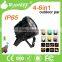 Hot sale Outdoor waterproof 4pcs 6 in1 RGBWA+UV IP65 LED par light