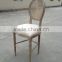 Louis rattan dining chair fabric antique finish solid woodchair