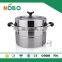 Mulitifunction Food Steamer Pot with Metal Lid