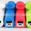 Mini 2 in 1 Silicone 18650 li ion battery charger holder 2000mah 2200mAh 2600mah suction cup external power bank charger