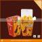 white cardboard Chinese custom print fried chicken box