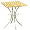 square small metal folding table base/Stainless steel patio table