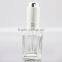 50ml wholesale clear square glass dropper bottle essential oil manufacturers