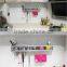 2016 No drilling No screw Easy Installation stainless steel wall mounted kitchen spice rack with strong vacuum suction hook