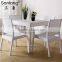 Modern design plastic dining room sets table and chairs 1723