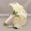 White wedding bridal calla lily bouquets