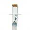 Slender Bottles Transparent Glass Jars with Cork Stoppers Top/Message Weddings Wishing