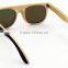 Natural handmade blue coating lens wood sunglasses