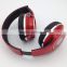 OEM Logo Super Bass Fashion retractable wired stereo headphone with micphone and speaker