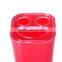 Smile red square shape plastic toothbrush holder with cover