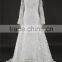 Latest Design Boat Neck Appliqued Long Sleeve Lace Wedding Dresses