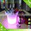 customized portable led ice cooler, acrylic wine cooler bucket