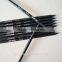 7" standard size hexagonal shape sharpened black linden wood 2.2mm lead black knight HB pencil