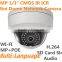 3MP WIFI Wirelss Dome Camera outdoor waterproof POE IR night vision IP network camera 3D DNR Digital WDR