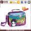 Zipper insulated cooler bag fabric shoulder lunch bag set