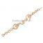 2015 Fashion Chunky Bracelet Jewelry 18K Gold bracklet Romantic handmade Gift bijou Chain Line charms Bracelet
