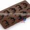 Wholesale custom silicone chocolate bake mold with alphabet letter