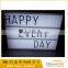 Beautiful Vintage Home Decoration Cinematic Light Box A4 Size ABS Battery Powered Free Combination Letter light Box