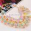 Popular island holiday colorful resin necklace