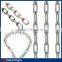 Korean Link Chain Q235 Material Welding Chain Long Link Galvanized Chain For heavy duty hoist