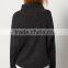 Sweaters fashion women Tops Grey High Neck Sweater