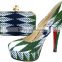 ladies high heel shoes Fashion African Wax Shoes And Bags Salatest design lady shoes italian matching shoes and bags