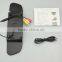 Universal 4:3 Display Ultra Slim Clip On 4.3" Rearview Mirror with 2 video in