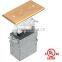 cUL UL Flush rectangular floor socket box
