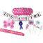 2016 Baby Shower Decorations Kit Includes Banner Sash Balloons Pom Poms more set Photo Booth Props