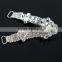 Fashion Women Bikini Connector Crystal Rhinestone Sliver Tone Belt Buckle Sewing Craft DIY