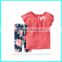 2016 New baby kids clothing set floral jegging,baby summer clothes set children suit sets