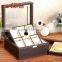premium brown watch and jewelry box for merry & birthday gifts