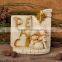 Nativity set with PEACE word on bible