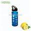 customizable logo glass water bottle with unique silicone sleeve and fruit infuser