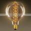 G125 Brass Base Round 25W Vintage Edison Light Bulb