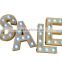 Fashion and Popular letter shape light marquee letter light battery letter light
