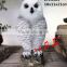 Life size owl statues garden sensor decor products