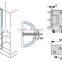 SH-90BD Factory-made zinc alloy ,SUS201/304/316 Mirror/Mat flexible Door hinge,HOT-sale glass fitting double sides shower hinge